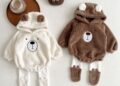 thesparkshop.in: bear design long sleeve baby jumpsuit