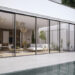 Aluminium glass doors