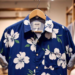 thespark shop flower style casual men shirt